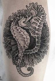 Deux jambes, deux ptérosaures, motif de tatouage