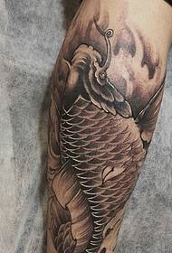 paquete pantorrilla negro calamar gris tatuaje tatuaje masculino completo 38573-delgado piernas largas chicas becerro personalidad patrón tatuaje