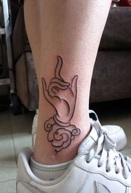 buda tetovaža noga sveti bergamot tetovaža uzorak