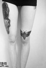 Kojos gyvūno tatuiruotės modelis