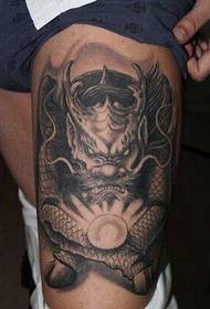 Tattoo unicorned of the legionering leg