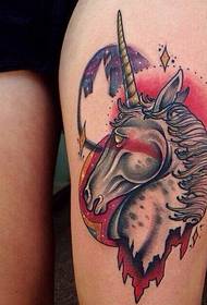 txhais ceg unicorn tattoo qauv