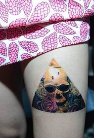 modello tatuaggio teschio horror