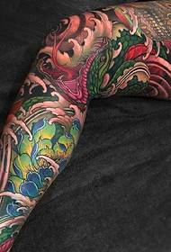 atemberaubende Blume Bein Tattoo Bild Persönlichkeit arrogant