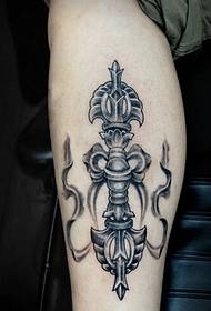 diamante gamba 杵 modello tatuaggio