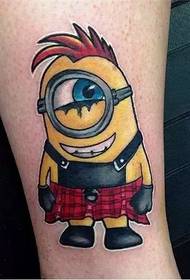 cute and cute Little yellow man tattoo tattoo picture