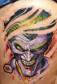jalka Värikäs Evil Totem -tatuointi