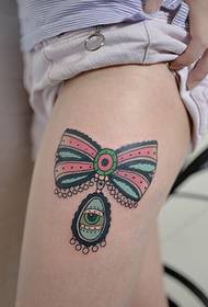 Fashion Bow Eyes Tattoo