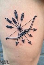 Legs of God's Arrow Tattoo Pattern