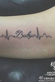 Tattoo хислати хати калон дар бозуи