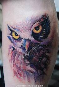 watercolor owl tattoo pane mhuru