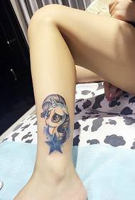 nena de debuxos animados avatar parella tatuaxe foto no becerro