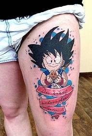 Anime Dragon Ball Gleoite Little Goku Tattoo