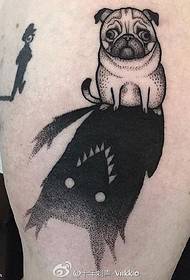 Hình xăm pug đâm thủng