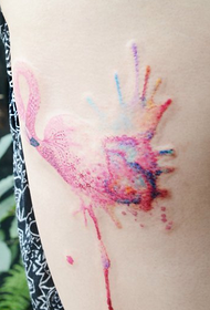Flamingo uzorak za tetoviranje flaminga