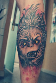 gamba tatuaggio Qitian Dasheng Sun Wukong Sun Wukong