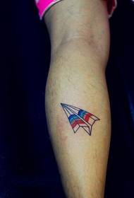 Patrón de tatuaxe de becerro de plano de arco iris