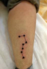 calf Beidou seven-star tattoo