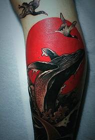 csodálatos kreatív színes totem tetoválás kép