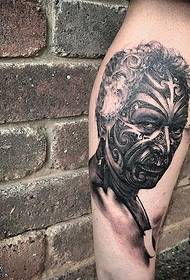 Картина татуировка лице на татуировка модел