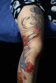 лепотна фарба шаран лотос тетоважа узорак