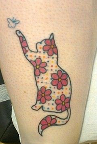 ніжка мода милий кошеня татуювання