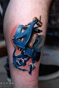 Model de tatuaj de mașină de tatuaj cu picioare rafinate
