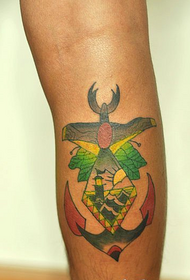 ноги кольоровий маяк з візерунком татуювання візерунком схід сонця