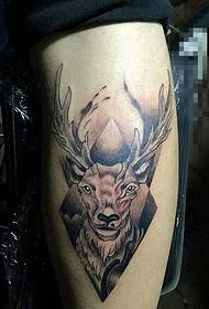 personlighed hjort hoved og ben tatovering billede generøs