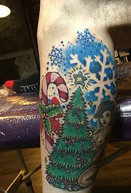 еднаш годишно Божиќен тотем тетоважа