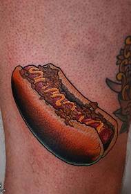 Modello di tatuaggio a sandwich di gamba