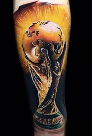 viçi pikturuar modelin e tatuazheve të trofeve të futbollit