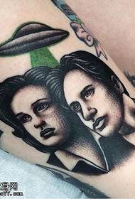 Thigh couple photo tattoo tattoo