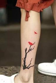 guya ng Twig bird tattoo pattern