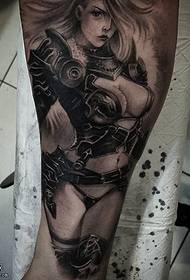 Been fantasy art tattoo patroon