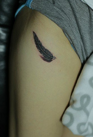 ekskiz bon-kap Feather Modèl Tattoo