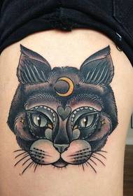 ben stora katt avatar tatuering bild är mycket stjäla