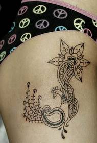 Sexy kvinnelige ben Personlig mote tatovering tatoveringsmønster