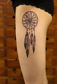 froulike leg persoanlikheid moade klassike dream catcher tattoo Figuer