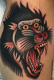 Chimpansee Tattoo Muster op Kallef