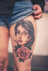 froulike dijen Personality woman avatar tattoo