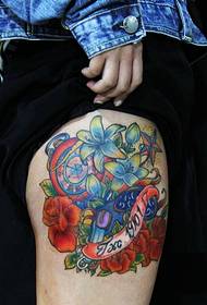 cor tatuaxe flor flor tatuaxe