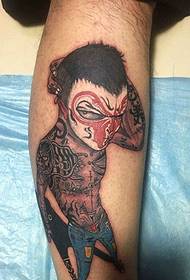 kalv alternativ färg figur totem tatuering bild
