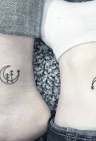 adatto per piccole coppie di gambe piccole immagini di tatuaggi freschi molto basso profilo