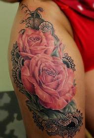 thigh blooming ardaigh patrún tattoo