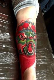 Tatuaggio cinese con faccia di panda