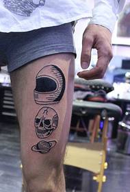 mwendo umalimba European and American wind comet skullTattoo dongosolo