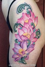 thigh pattern high clear self-love lotus