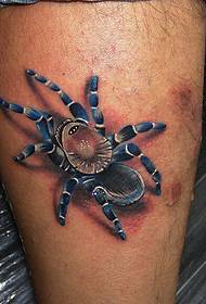 ікра татуіроўкі 3D павук татуіроўкі