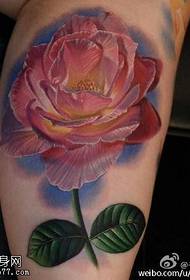 Shank beautiful poppies tattoo pattern